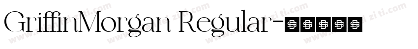 GriffinMorgan Regular字体转换